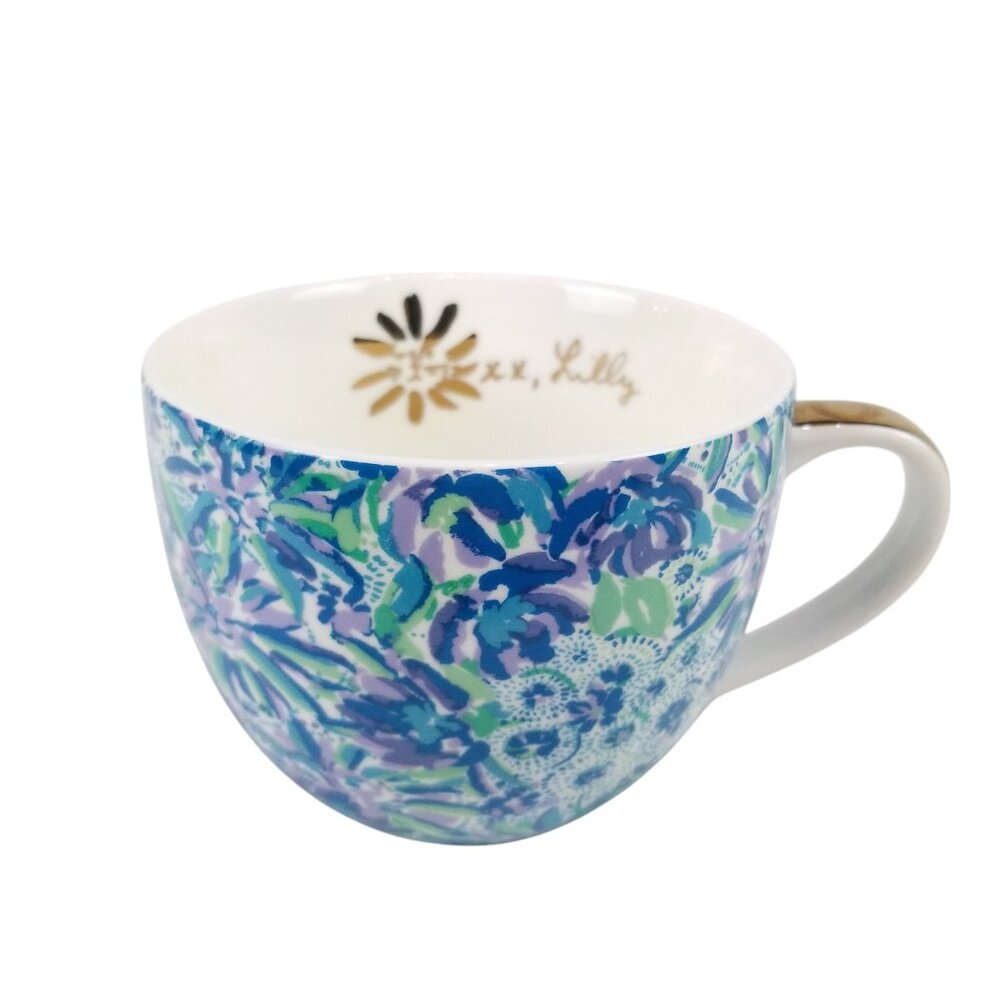 Lilly Pulitzer Ceramic Mug High Manetenance Lion Print